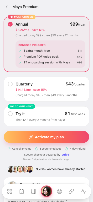 AI Coach App — planos de assinatura